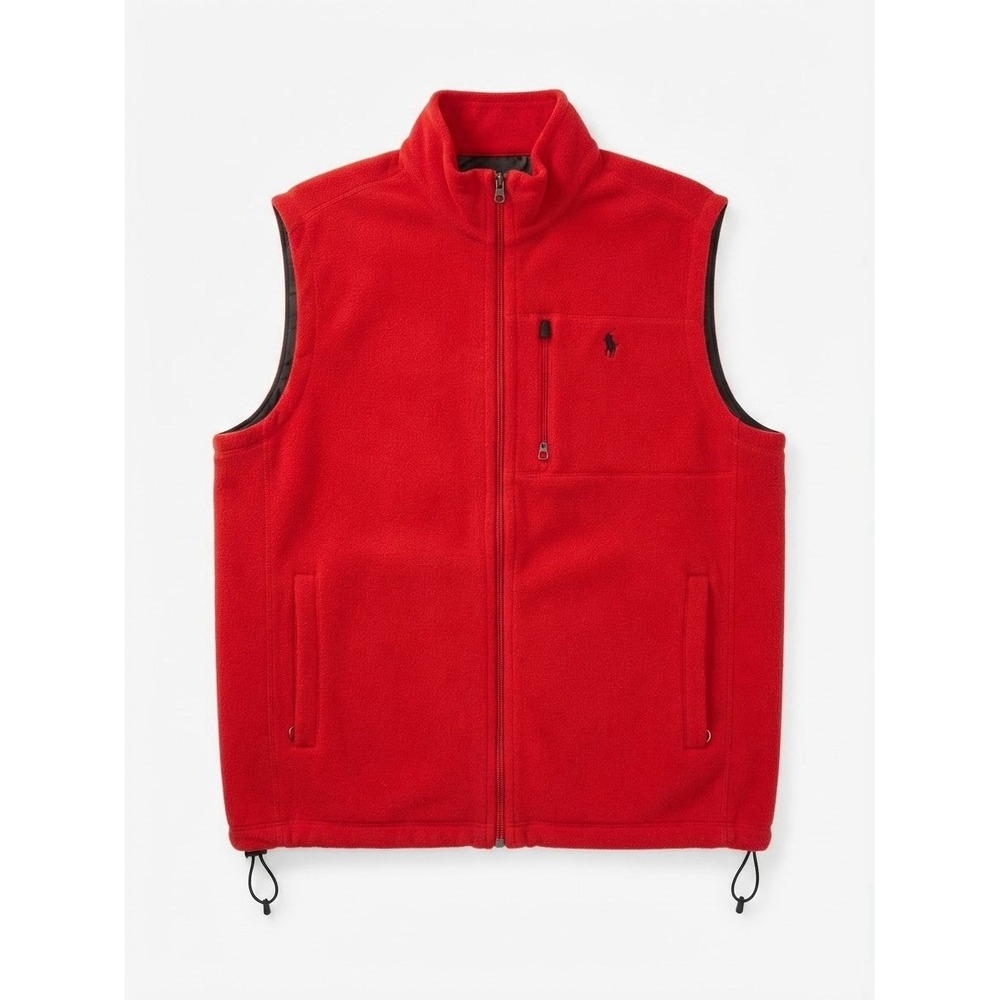 Polo Ralph Lauren Performance Fleece Xl Mens Winter Outdoor Red Logo Preppy